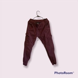 Burgundy Joggers